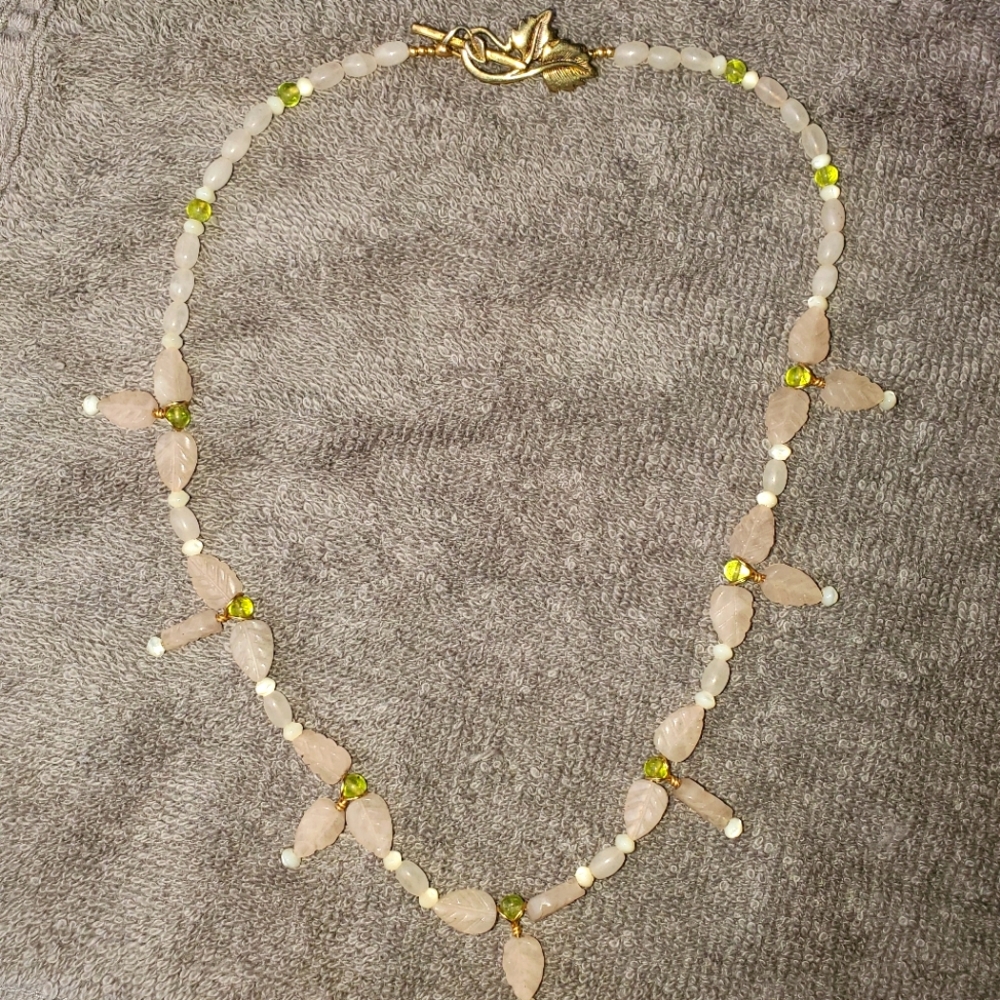 Rose quartz custom necklace